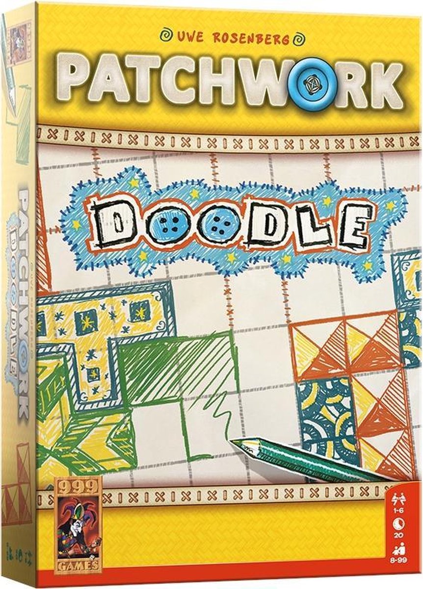 Patchwork Doodle Dobbelspel - 999 Games