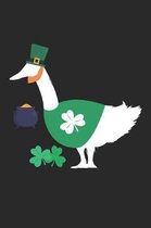 St. Patrick's Day Notebook - St. Patrick's Day Gift for Animal Lover - St. Patrick's Day Duck Journal - Duck Diary