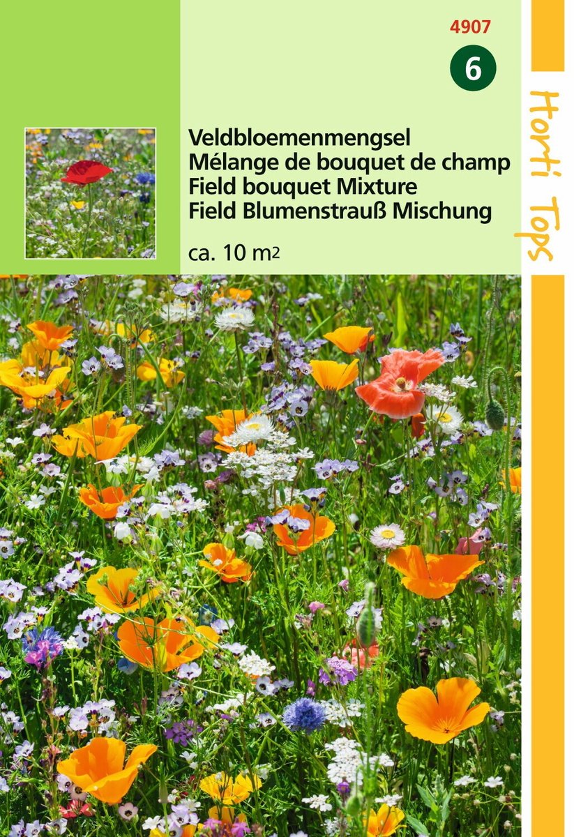 Hortitops 3 stuks HT Veldbloemenmengsel 10 gram