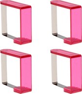 Tafelkleedklemmen 4 Stuks Roze – 5x4x2cm | Tafelkleedgewichten | Klemmen voor het Tafellaken