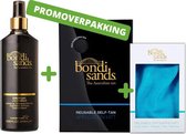 Bondi Sands Everyday Liquid Gold Gradual Tanning Dry-Oil  275 ml + Tanning Mitt + Scrub handschoen - Zelfbruiner