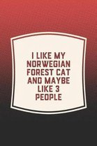 I Like My Norwegian Forest Cat & Like 3 People