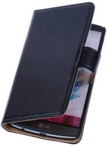 PU Leder Zwart LG Optimus L7 2 Book/Wallet Case/Cover
