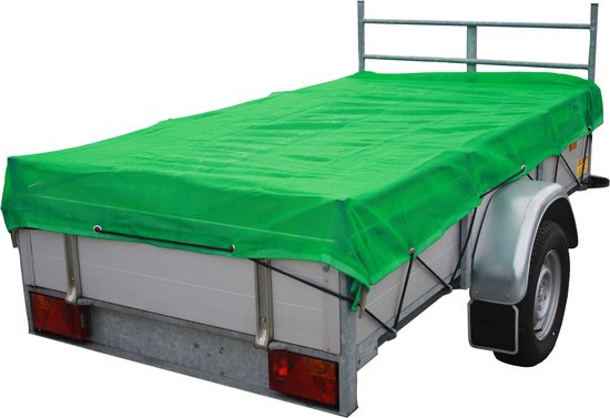 Aanhangwagennet fijnmazig, groen 2.00 x 4.00 meter