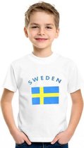 Kinder t-shirt vlag Sweden S (122-128) Sweden t-shirt kinderen