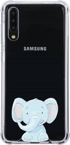 Samsung Galaxy A50 / A50S / A30S Transparant siliconen hoesje (Olifantje)
