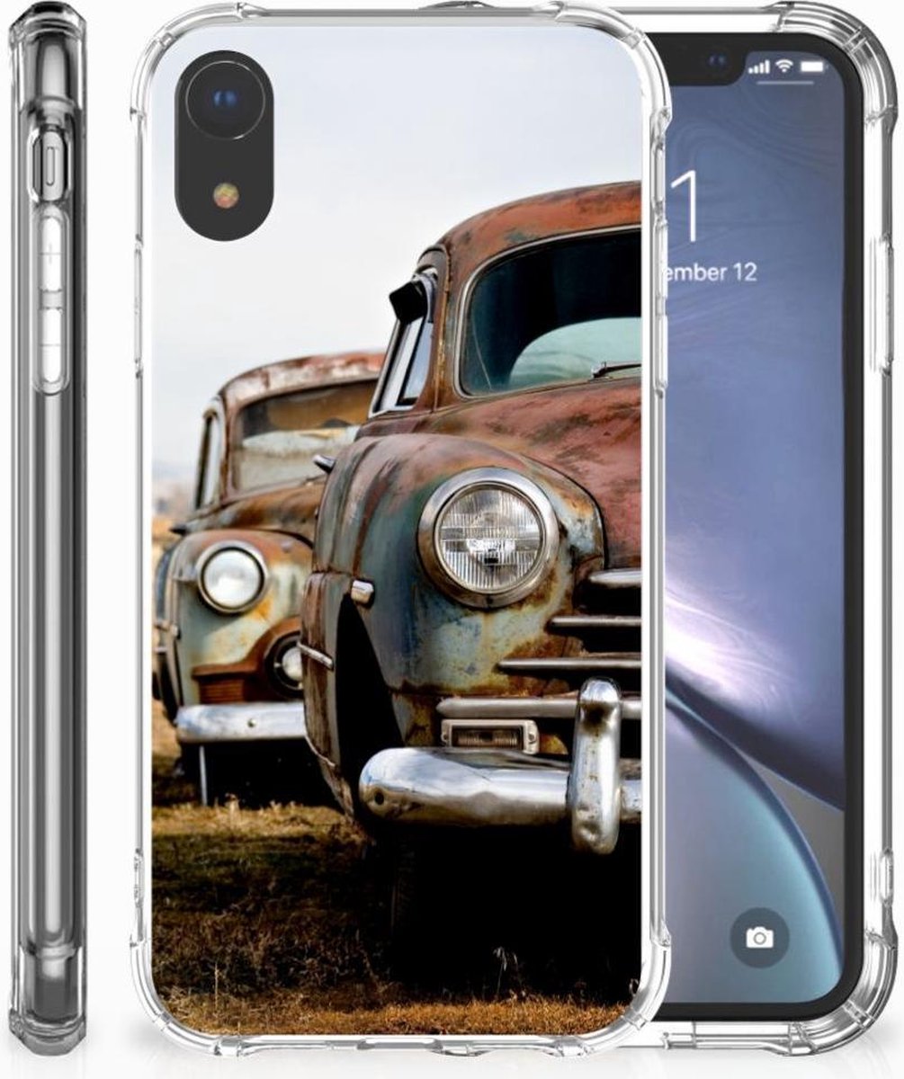 Apple iPhone Xr Anti-shock Hoesje met foto Vintage Auto