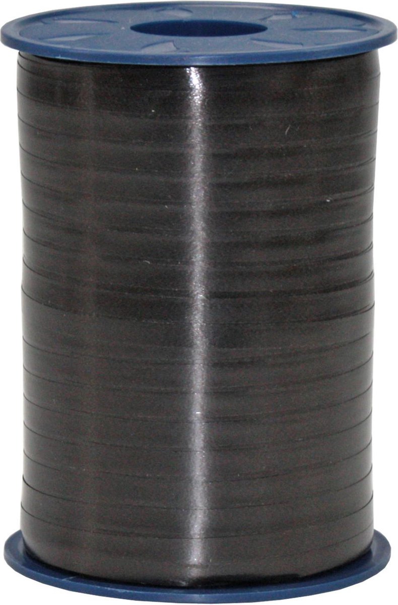 Polyband ballon lint zwart, verpakken (5mmx500m)