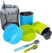 MSR 2 Person Mess Kit Campingservies en keukenuitrusting groen/blauw