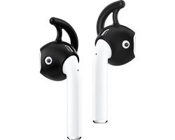 foto van 2 Sets - Anti-slip siliconen earhooks - earhooks - oorhaken - oordopjes - geschikt voor airpods - zwart