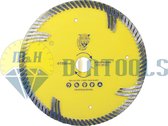 M&H diatools Diamantzaag Slijpschijf Diamantschijf Doorslijpschijf Droog Zaagblad turbo met zijsegmenten universeel 180mm x asgat 22,2mm-voor droog en nat werk-Diamantgereedschappen
