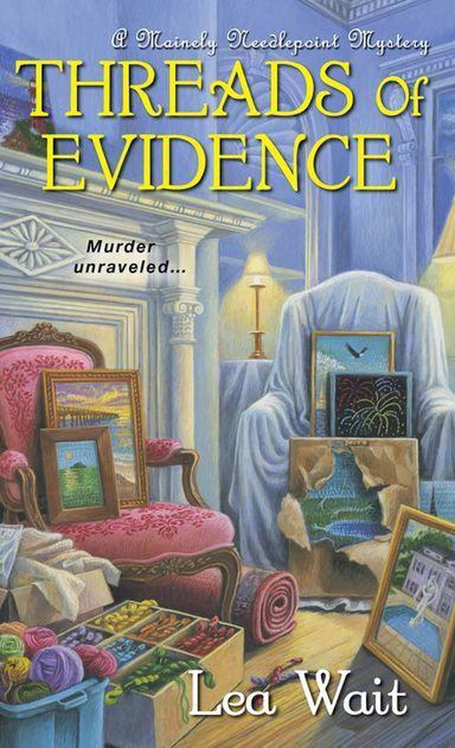 A Mainely Needlepoint Mystery 2 - Threads of Evidence - cover