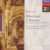 Mozart: 5 Masses / Cleobury, King's College Choir