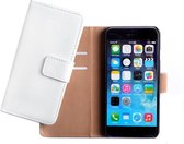 Luxury PU Leather Flip Case With Wallet & Stand Function Wit White voor Apple iPhone 7 Plus