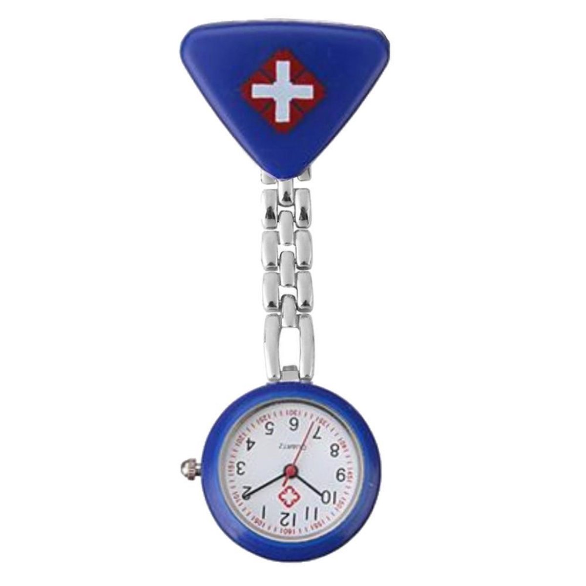 Fako® - Verpleegstershorloge - Zusterhorloge - Verpleegster Horloge - Driehoek - Donkerblauw