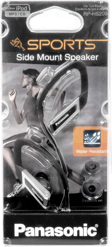 Panasonic RP-HS35M Cuffie Sport, Design Ergonomico A Tenuta Stabile, Suono Dinamico E Bassi Potenti, Archetto Regolabile, Impermeabilità IPX2, Con Microfono, Nero - Foto 3