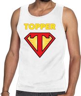 Super Topper tanktop heren wit  / mouwloos shirt Super Topper - heren L