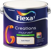Bol.com Flexa Creations Muurverf - Extra Mat - Soft Pearl - Beige / Crème - 25 liter aanbieding