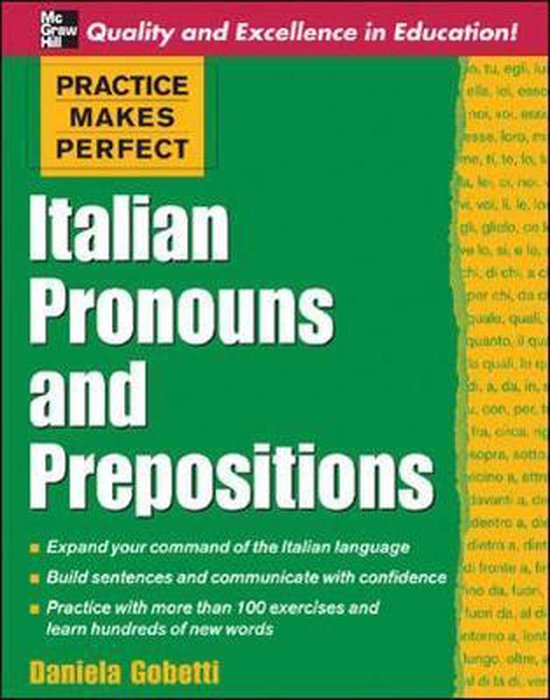 Italian Pronouns & Prepositions - cover