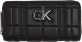 Calvin Klein - Re-lock LRG ziparound Q wallet - dames - black