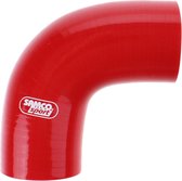 Samco Sport Samco Siliconen slang 90 graden bocht rood - Lengte 102mm - Ø54mm