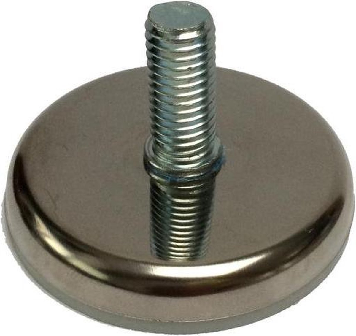 FLE - Stalen stelvoet chroom rond ø 5,5 cm en hoogte 1 cm (M10)