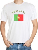 Wit t-shirt Portugal heren S