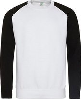 Baseball Sweat (Wit / Zwart) XXL