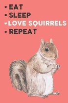 Eat Sleep Love Squirrels Repeat