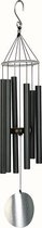 Carillon éolien Nature's Melody aluminium - 71 cm de long - tubes sonores accordés - noir