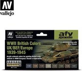 Model Air AFV Series WWII British Colors UK/BEF/Europe 1939-1945 - 8 kleuren - 17ml - 71614