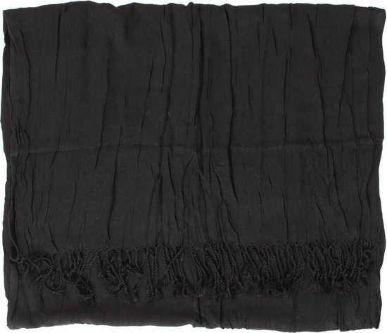 Zwarte sjaal - Dunne Sjaal - Stijlvolle shawl voor buiten en binnen | bol