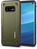 LUXWALLET® Samsung Galaxy S10e Case - Desert Armor Drop Proof Hoes - Army Green