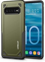 LUXWALLET® Samsung Galaxy S10 Case - Desert Armor Drop Proof Hoes - Army Green