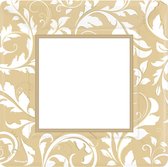 Amscan Sierlijke Borden Goud 25,5 Cm Karton 8-delig