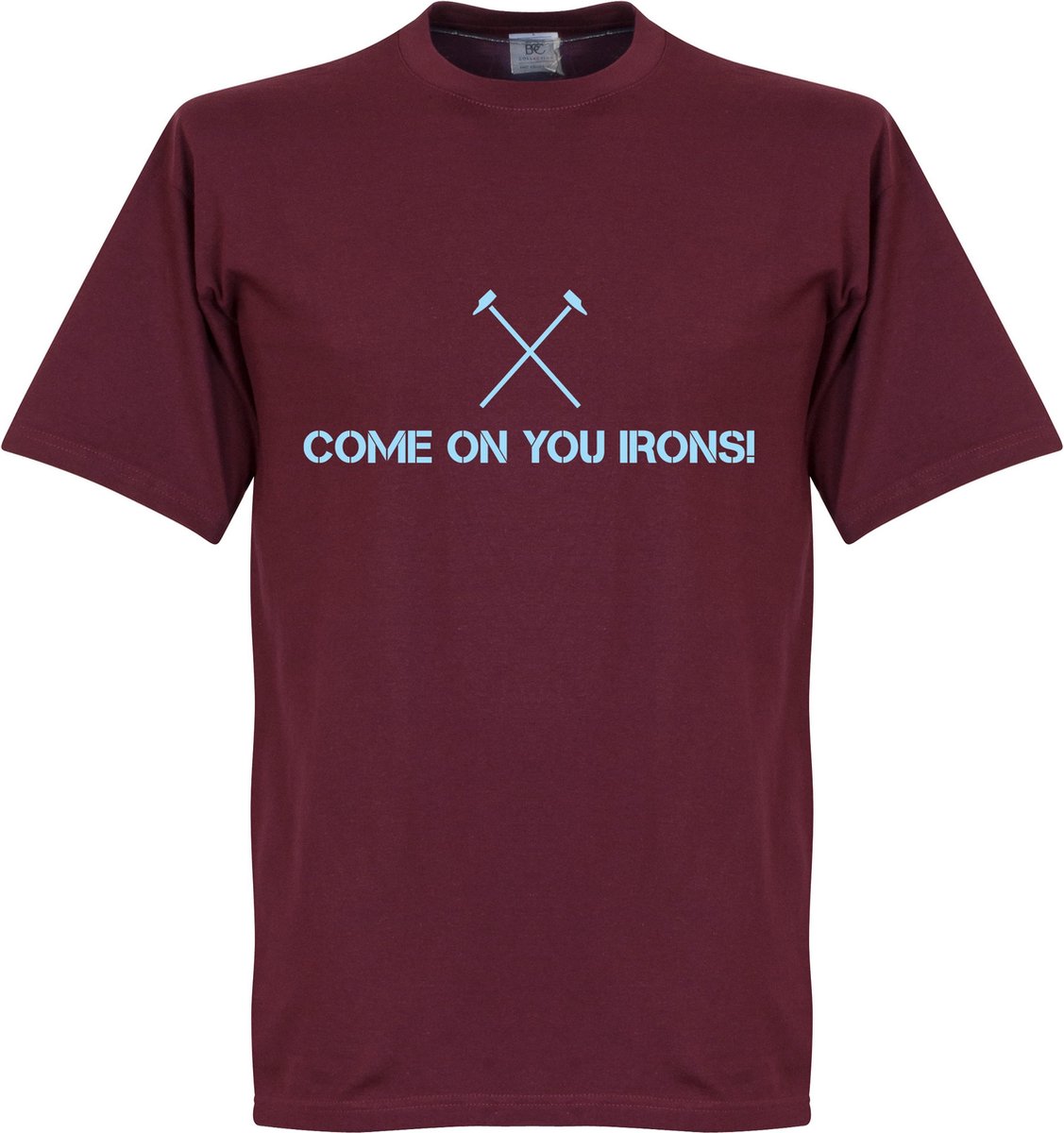 Come On You Irons T-shirt - Bordeaux Rood - XXL