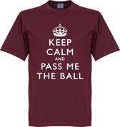 Keep Calm And Pass Me The Ball T-Shirt - M