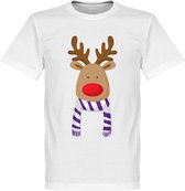 Reindeer Supporter T-Shirt - Paars/Wit - Kinderen - 92/98