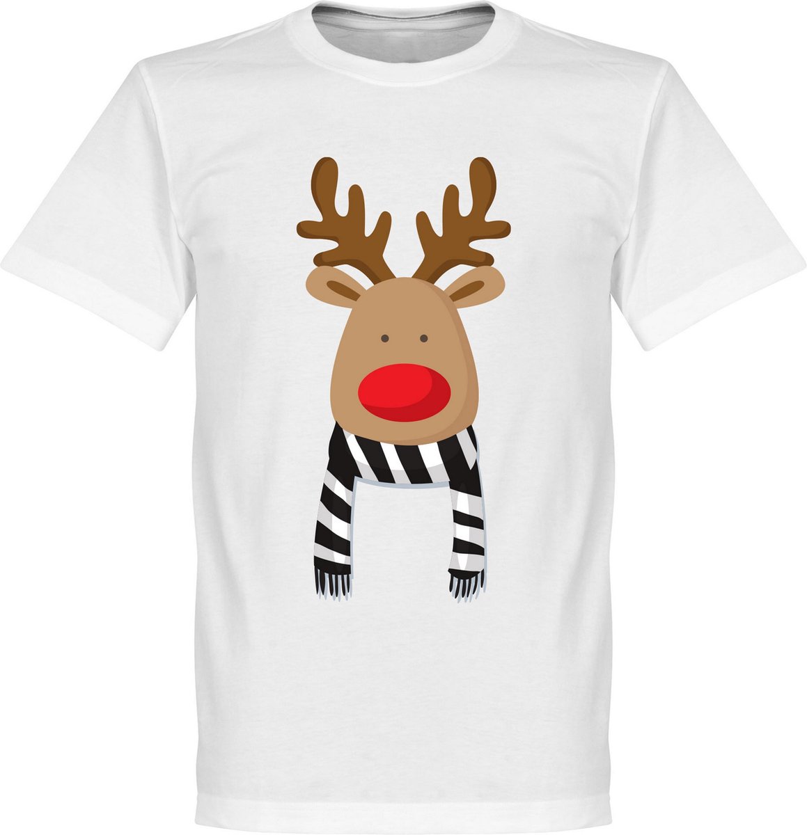 Reindeer Supporter T-Shirt - Zwart/Wit - Kinderen - 92/98