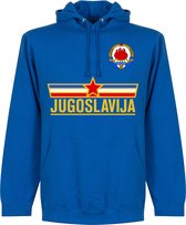 Joegoslavië Team Hooded Sweater - Blauw - XL