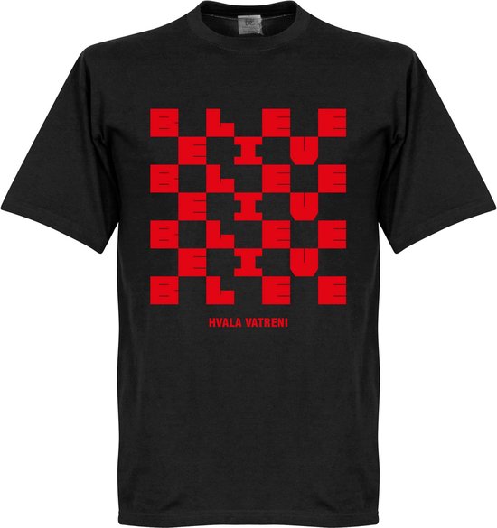 Kroatië Hvala Vatreni Homecoming T-shirt - Zwart - S
