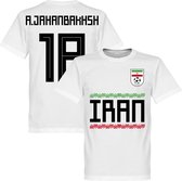 Iran A. Jahanbakhsh 18 Team T-Shirt - Wit - 5XL