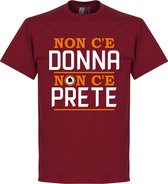 AS Roma Slogan T-Shirt - S