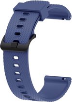 Siliconen Band - Garmin Vivoactive 3 & Forerunner 245/645 Music - Huawei Watch 2 - Donker Blauw