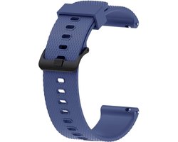 Siliconen Band - Garmin Vivoactive 3 & Forerunner 245/645 Music - Huawei Watch 2 - Donker Blauw