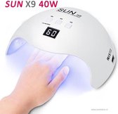 SUN x9 2-in -1 uv led lamp nageldroger  40W