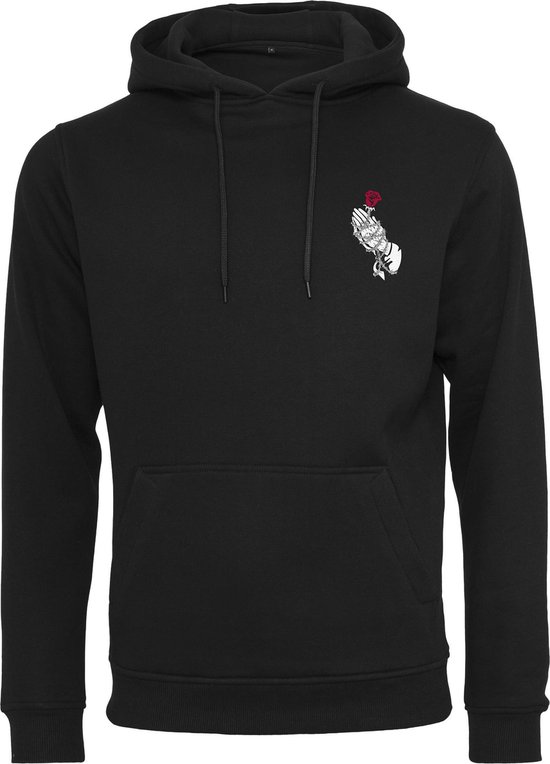 Hoody Hand Rose zwart