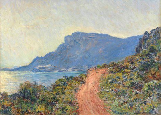 Affiche La Corniche près de Monaco - Peinture Claude Monet - Grand 50x70 - Couleur - Peinture - Rijksmuseum - Impressionnisme