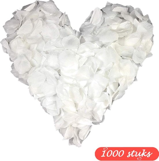 Feuilles de rose blanches 1000 pcs | Pétales de roses blanches | fausses  feuilles... | bol.com