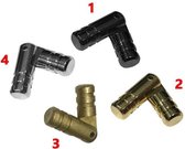 Set van 40 verborgen scharniertjes 5x25 mm, goud